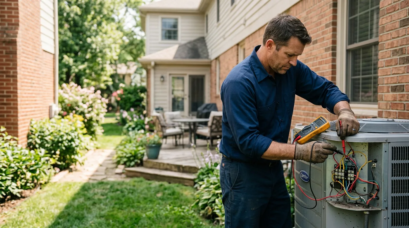 HVAC technician working near Colebrook, CT